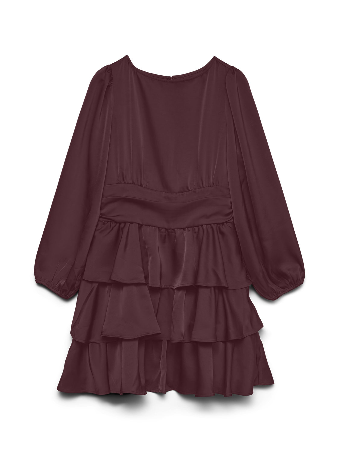 VMEMILY LISE Short Dress - Tawny Port